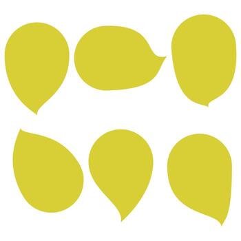 Set speech bubbles on white background. chat box and doodle message or communication icon Cloud speaking for comics and minimal message dialog vector