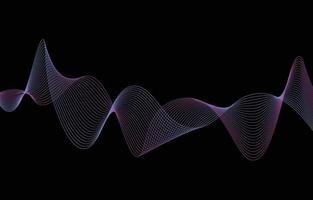 Abstract background, line wave element, sound spectrum equalizer wallpaper, vector futuristic particle technology illustration.