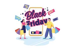 Black Friday Sale Announcement vector