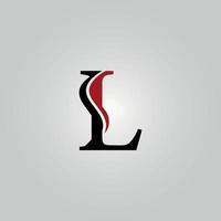 L letter logo with carve free vector file Free Vector