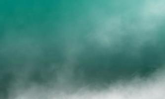 turquoise green fog or smoke color isolated background for effect. photo