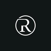 Letter R logo free vector file