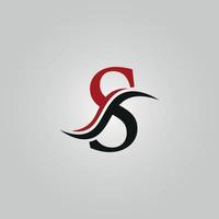 S letter logo with carve free vector file Free Vector