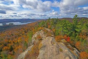 Fall Colors Around a Rocky Bluff photo