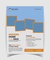 Real Estate Flyer Design Template vector