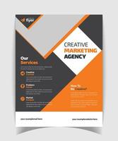 Corporate flyer template design vector