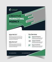 Corporate flyer template design vector