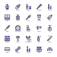 paquete de iconos de belleza y cosmética para el diseño de su sitio web, logotipo, aplicación, ui. línea de mezcla de iconos de belleza y cosmética y diseño sólido. ilustración de gráficos vectoriales y trazo editable. vector