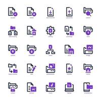 File and Folder icon pack for your website design, logo, app, UI. File and Folder icon mix line and solid design. Vector graphics illustration and editable stroke.