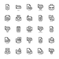 File and Folder icon pack for your website design, logo, app, UI. File and Folder icon outline design. Vector graphics illustration and editable stroke.
