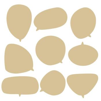 establecer burbujas de discurso sobre fondo blanco. cuadro de chat y mensaje de garabato o nube de icono de comunicación que habla de cómics y diálogo de mensaje mínimo vector