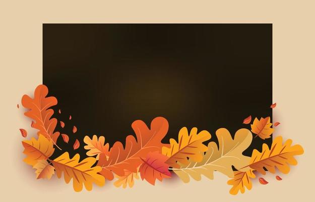 Autumn background with leaves golden yellow. fall concept,For wallpaper, postcards, greeting cards, website pages, banners, online sales. Vector illustration