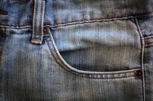 jeans pocket close up photo