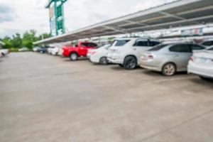 cars in parking lot photo