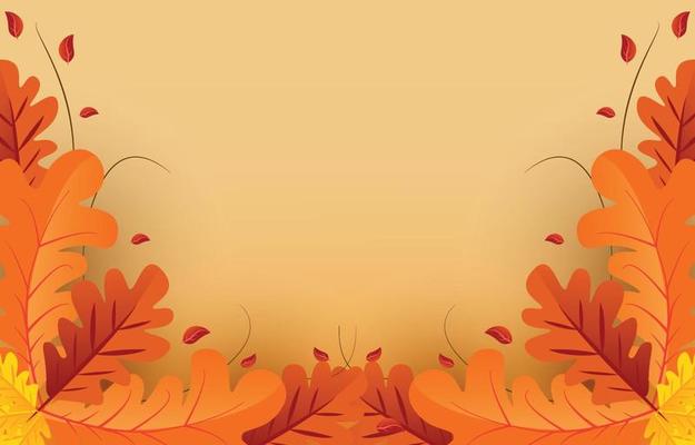 Autumn background with leaves golden yellow. fall concept,For wallpaper, postcards, greeting cards, website pages, banners, online sales. Vector illustration