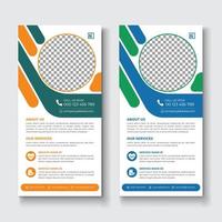 Medical DL Flyer Template vector