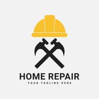 Logo Design Template for Builder vector