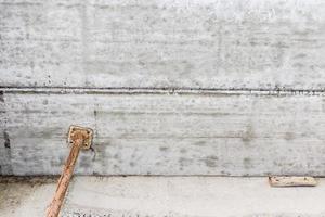 reinforced concrete slabs of residential house building under construction photo