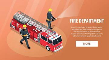 Fire Department Horizontal Banner vector