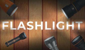 Flashlight Realistic Background vector