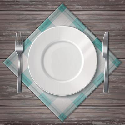 Dishware Realistic Composition