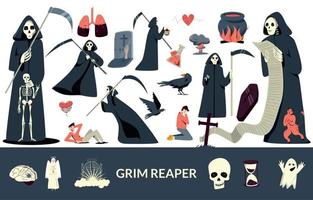 Grim Reaper Set vector