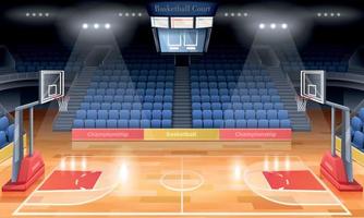 Cartoon Basketball Court vector