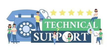 Technical Support Concept vector