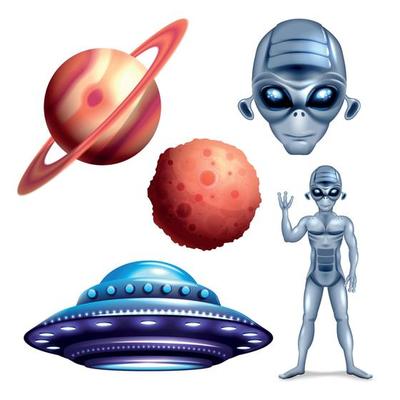 Alien UFO Set