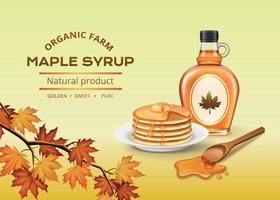 Maple Syrup Composition vector