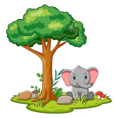 tree cartoon background