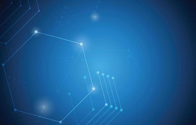 dot technology with triangle polygonal shapes on dark blue background. abstract futuristic Illustration Vector design digital social network connect concept.