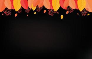 fondo de otoño con hojas de color amarillo dorado. concepto de caída, para papel tapiz, postales, tarjetas de felicitación, páginas web, pancartas, ventas en línea. ilustración vectorial vector