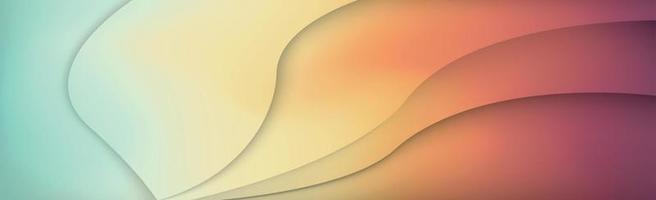 Panoramic abstract web background light multicolored gradient - Vector