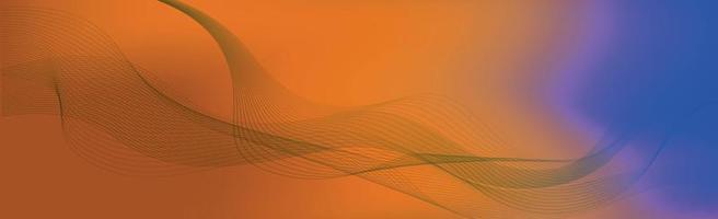 Panoramic abstract web background colorful gradient - Vector