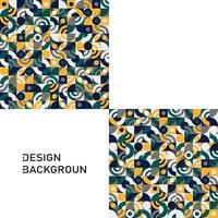 Background abstract shapes Bauhaus Modern geometric shapes triangles, square, circles of minimal shapes - Vector