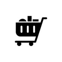 Plantillas de diseño de vector de icono de carrito de compras