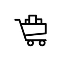 Plantillas de diseño de vector de icono de carrito de compras