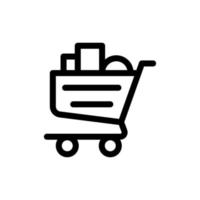 Plantillas de diseño de vector de icono de carrito de compras