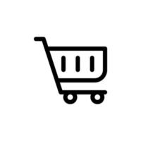 Plantillas de diseño de vector de icono de carrito de compras