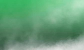 vivid green fog or smoke color isolated background for effect. photo