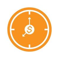 time is money concept vector