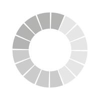 Circle loading icon vector illustration. Symbol of progress or process color editable