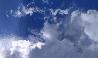 Blue sky and white clouds. Blue sky background.