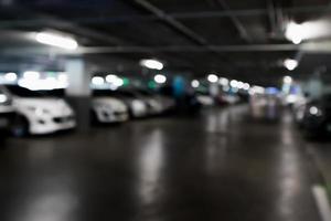 blur car parking abstract background photo