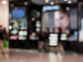 store in shopping mall blur background photo