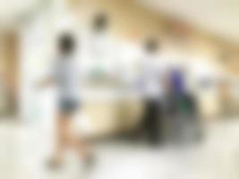 Medical and hospital corridor blur background photo