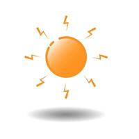 Sun icon. Trendy vector summer symbol for website design, web, mobile app.