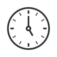 icono de reloj , icono de tiempo , vector de icono de reloj sobre fondo blanco