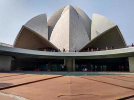 Editorial Dated 12th february 2020 location New Delhi India. Tourist at the Lotus Temple.The Lotus Temple, located in Delhi, India, is a Bahai House of Worship that was dedicated in December 1986. photo